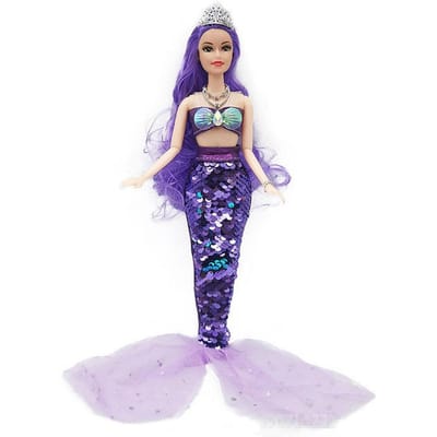 11 Inch Zeemeerminpop Volledige Set Meerdere Gewrichten Beweegbaar 30cm Hoogte Pop met Paillettenrok Pak Meisjes Aankleed Speelgoed Doll with Clothes