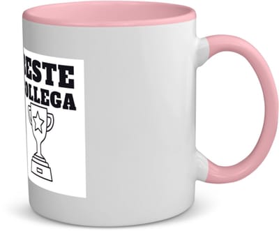 Akyol - beste collega koffiemok - theemok - roze - Beste collega - teamgenoot - cadeau - 350 ML inhoud