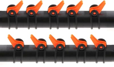 Dailygoods- Haak 10x - Haakhouder - Vissen - Plastic - Rubber - Geschikt voor hengels - Hengelaccessoire