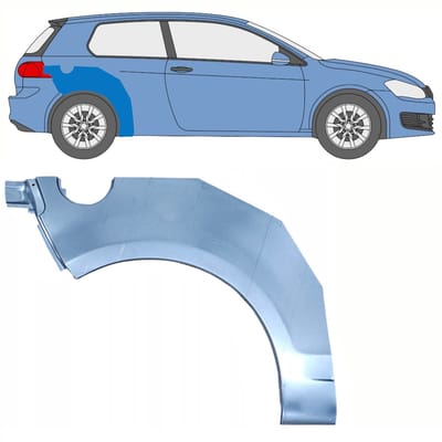 Reparatiepaneel achterspatbord voor Volkswagen Golf 6 2008-2013 / Rechts