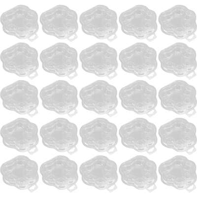 25 STUKS Kattenpoot Wax Melt Container PET Transparante Lege Wax Smeltbak voor DIY Chocolades Zonder Pit white