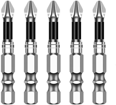 High Magnetic Screwdriver Drill Bits Set K5 Impact Resistant Non-Slip Cross Bits Anti-Slip Magnetic Electric - ShopVlot