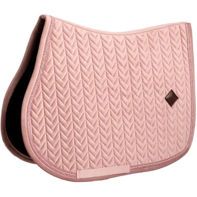 Kentucky Horsewear - Zadeldoek velvet mini Pearls jumping oude roze