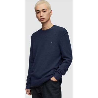AllSaints Statten Crew Deep Blue Size: XXL | Sweaters Outlet | Heren | Blauw