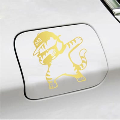 Bumpersticker - Dab - 15 X 14 - Goud