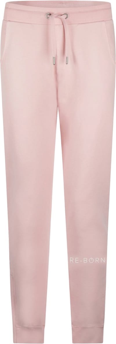 Re-Born - Sportkleding - Sportbroek - Joggingbroek - Sportbroek Met Zakken - Sportbroek met Ritsen - Tennis - Padel - Sportschool - Dames - Licht Roze - Maat XS