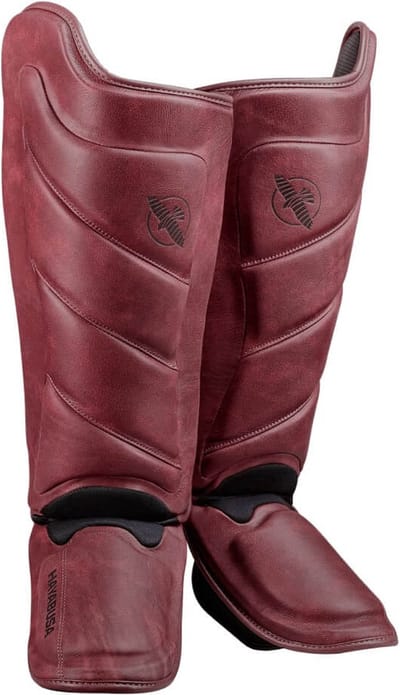 Hayabusa T3 LX Striking Scheenbeschermers - Crimson - Maat S