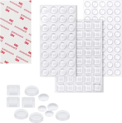 Siliconen Deur Bumpers Set van 172 Stuks Ronde Transparante Pads voor Meubelbescherming