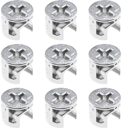 Dailygoods- Meubelconnector 50 Stuks - Zinklegering - Corrosiebestendig - Geschikt voor Kasten/Lade/Dressoir - Afmetingen 12x10mm - Duurzaam - Furniture Connector