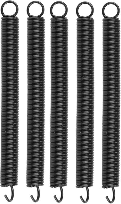 Verlengveren Assortiment - Trekveren Knoedelpers - Reparaties Uitbreiding - Roestvrij Staal - 50mm Lengte - Zwart