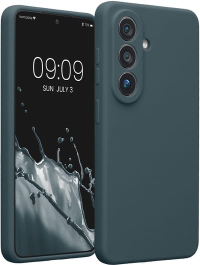 kwmobile telefoonhoesje geschikt voor Samsung Galaxy S26 - TPU backcover met siliconen coating - Smartphone case in leisteen