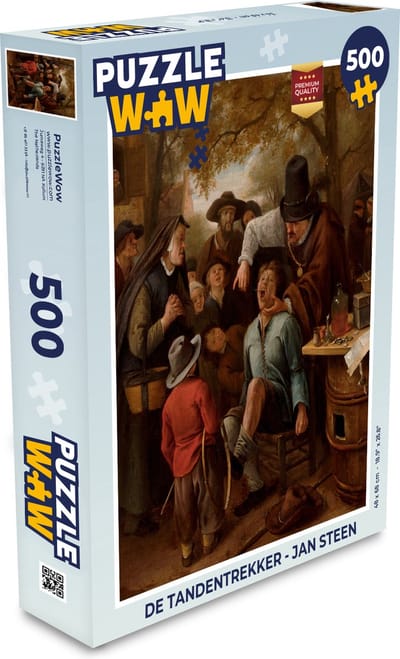 Puzzel De tandentrekker - Jan Steen - Legpuzzel - Puzzel 500 stukjes