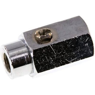 G 1/8 inch 2-Weg Messing Mini-Kogelkraan Schroevendraaier Bediend 15 Bar