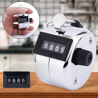 Mechanische Handteller - 4-cijferige Handmeter voor Sport en Activiteiten - Set van 2