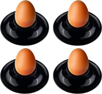 Eierdopjes, 4 stuks, eierdopjes, eierdopjes voor ontbijt, draagbaar, creatieve eierdopjes voor thuis, keuken, restaurant in de magnetron en vaatwasmachinebestendig