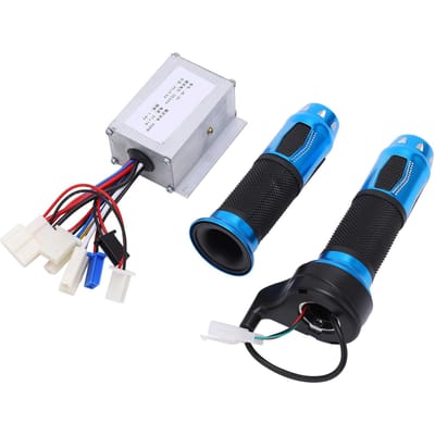24V 250W Elektrische Fiets Controller Kit Blauw Kristal Draaigas Accelerator black