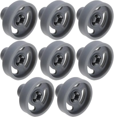 Dailygoods- Vaatwasser Mand Wiel 8 Stuks - Vaatwasser Wieltjes - Onderste Rek Wielen - Vervangingsonderdelen - Diameter 35mm - Duurzaam Materiaal - Vaatwasserwiel