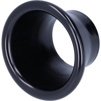 2.6in Koude Luchtinlaat Turbo Hoorn Velocity Stack Adapter CNC Aluminium Auto Modificatie Onderdeel Zwart zwart
