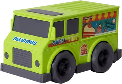 Speelgoedtopdeals - BIOplastic Blokwagen Toetjes - 15 cm - Duurzaam speelgoed