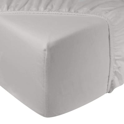 DoubleDry Hoeslaken Flanel 100% Zacht Katoen - Eenpersoons 90x200 cm - Rondom Elastiek - Off-White