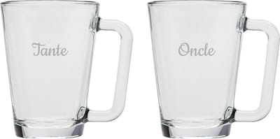 Theeglas gegraveerd - 26cl - Tante & Oncle