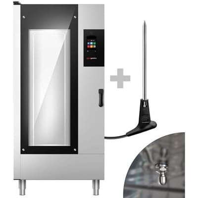 GGM Gastro Kombidämpfer - Touch - 20x GN 1/1 oder 10x GN 2/1 - inkl. Waschsystem, Temperaturfühler & Gestellwagen