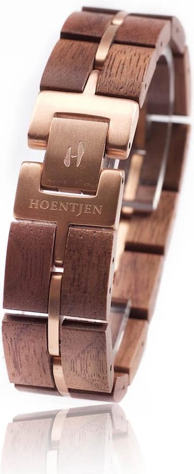 Hoentjen Creatie, Houten armband - Notenhout rose