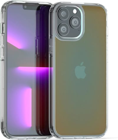 Coverzs hoesje geschikt voor Apple iPhone 13 Pro Max hoesje transparant kleurverloop - groen - Stijlvolle en Beschermende Backcover - Optimale Bescherming