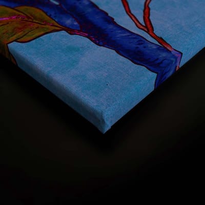 Canvas print DD120468 bird of paradise 1 A.S. Création 0,9 x 0,6 m Blauw Kantoor Hal/Gang Keuken Slaapkamer Woonkamer