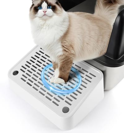 Verhoogde kattenhelling en trap voor katten, ideaal voor oudere katten en kittens, eenvoudig schoon te maken, wit