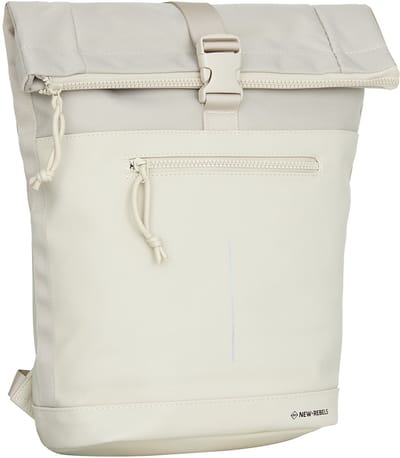 New Rebels bruce New York Zwart 21L Rugzak Rolltop Waterafstotend Laptop 15.6