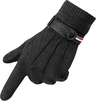 Warme Winterhandschoenen voor Mannen van Suède - Ideaal voor Koude Dagen, Comfortabel en Duurzaam