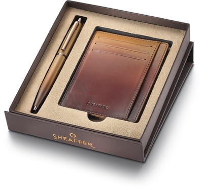 Sheaffer balpen - giftset VFM 9428 - Coffee Edition - met notitieboek