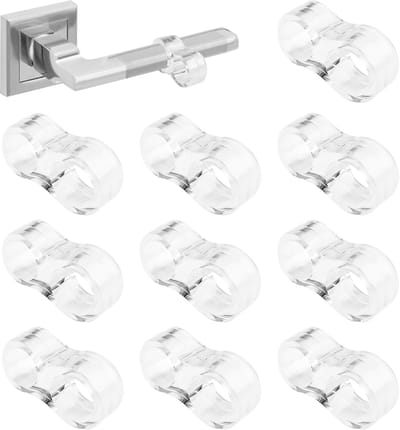 Dailygoods - 10 Stuks Transparante Deurstopper van Siliconen - Bumper voor Raambescherming