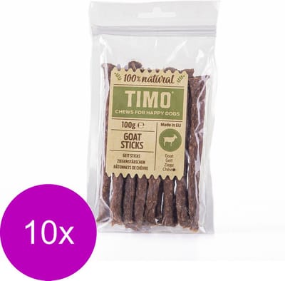Timo Sticks 100 g - Hondensnacks - 10 x Geit