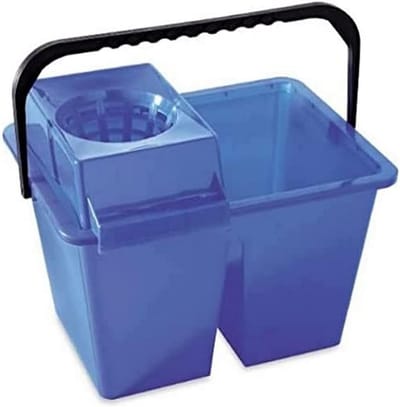 Dubbele Kunststof Dweil-emmer Blauw 40x30x30 cm