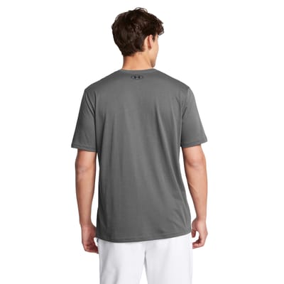 Under Armour Heren Sportstyle T-shirt met korte mouwen (Kasteelsteen Grijs/Zwart)
