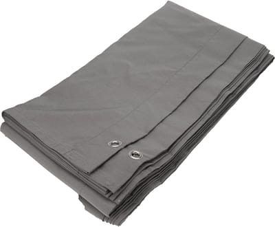 Harmonica schaduwdoek waterdicht 290x300 cm breed Elephant Grey - Exclusief Bevestigingsmateriaal