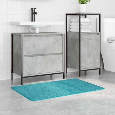 vidaXL - Antislip - Badmat - Turquoise - 60 - x - 90 - cm - PP