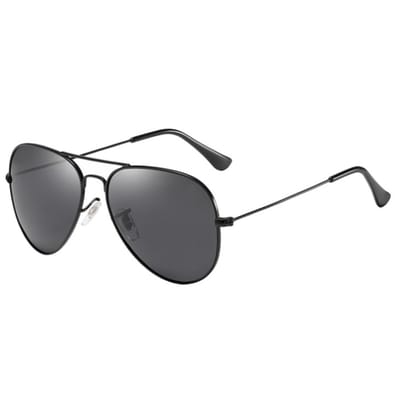 Fako Sunglasses® - Kinder Piloten Zonnebril DLX - Pilotenbril Kids - Piloot Zonnebril Kinderen - Zwart