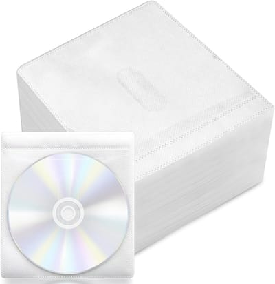 100 Stuks Transparante Plastic CD/DVD/BluRay Covers voor Bescherming en Opslag van Media