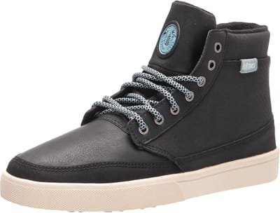 Heren Skate Schoenen Zwart/Blauw Maat 41 Comfortabele Duurzame Skateschoenen