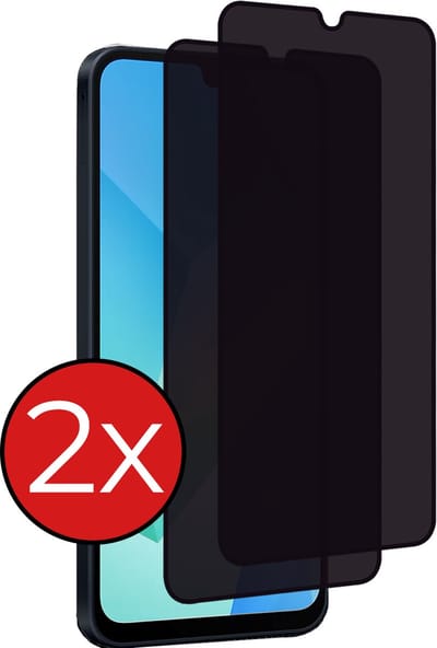Screenprotector - 2 Stuks - Geschikt voor Samsung Galaxy A16 - Privacy Filter - Beschermglas - Gehard Glas - Tempered Glass - Screen Protector