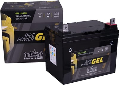 intAct GEL12-3L-B Scooter Accu 12V 3Ah 35A – Gel Motoraccu Onderhoudsvrij – Vervangt CB3L-B, CB3L-A, 50311, 50312 – Klaar voor Gebruik