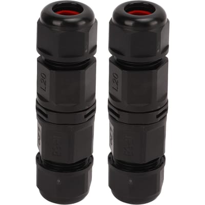 2 stuks 380V Aansluitdoos Connector IP68 Waterdicht Schroefklem Waterdichte Kabelconnector met
