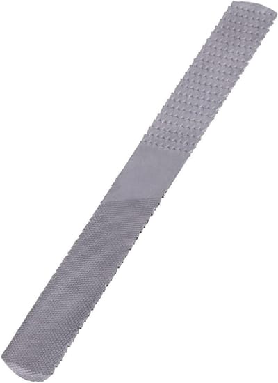 Stalen Raspvijl - Houtbewerkingsgereedschap - Vormgeven van Materiaal - Veelzijdig 4-in-1 Ontwerp - 200 Mm - Zilverkleurig