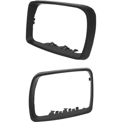 2 STUKS Auto Achteruitkijkspiegel Frame Links Rechts Schokbestendig Beschermend Perfecte Pasvorm 51168254903 voor X5 E53 2000 tot 2007 black