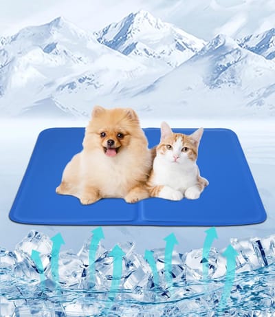 Famanu – Koelmat voor honden en katten, zelfkoelend, 50 x 40 cm, ideaal voor kleine huisdieren