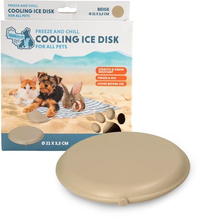 CoolPets Cooling Ice Disc Beige - Verkoeling voor Huisdieren - Verkoelende Schijf - Beige