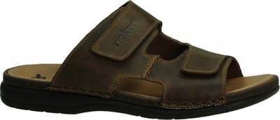 Rieker - 25592 - Comfort slippers - Heren - Maat 43 - Bruin - 25 -Tabak